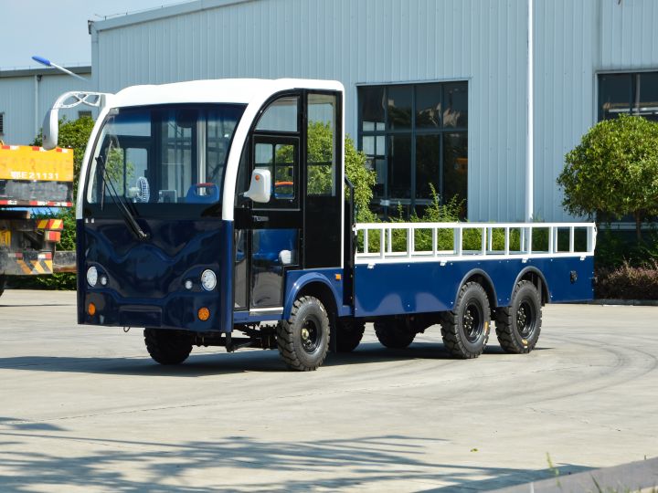 5T货斗T封闭双桥双驱花栏